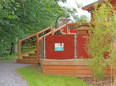 AB Sundecks Steel Red Glass and Pcket Glass on Lodge